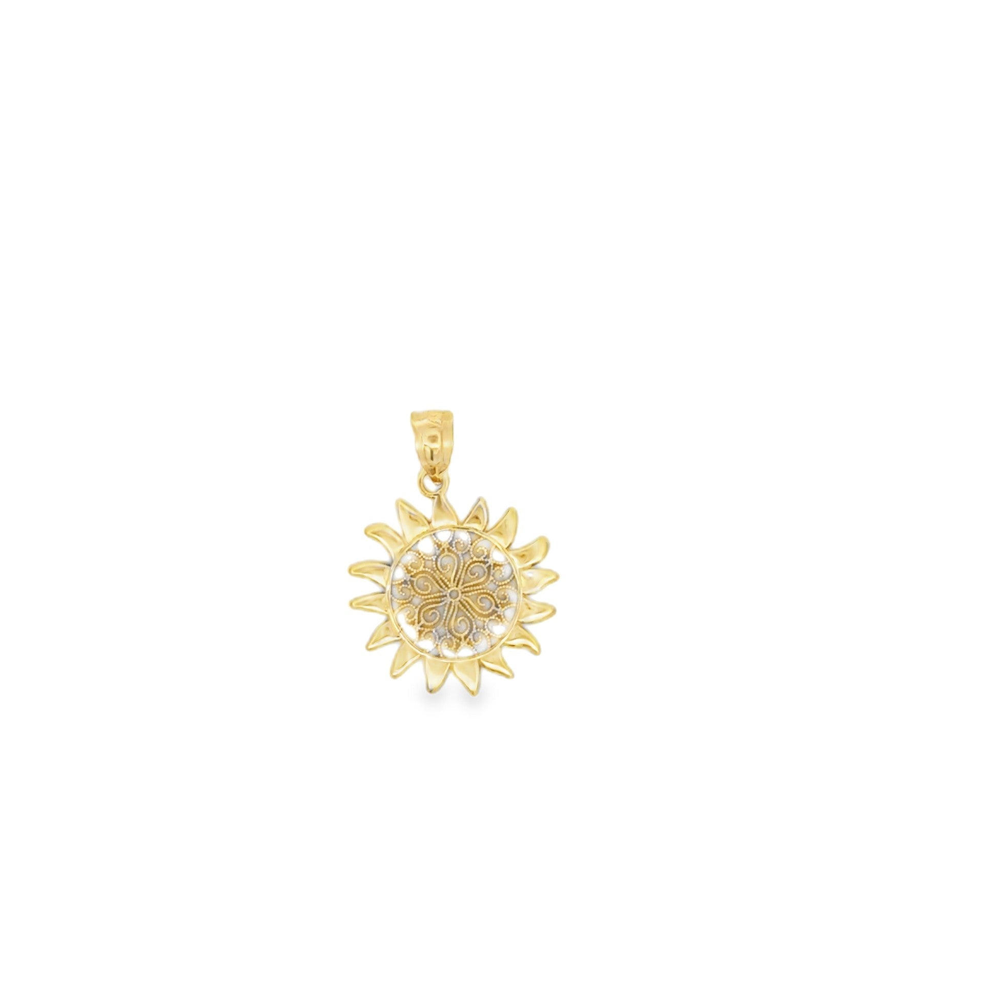 14k yellow gold sun charm - Kelly Wade Jewelers