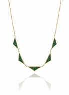 14k yellow gold triangle malac - Kelly Wade Jewelers