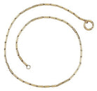14k yellow gold tube chain wit - Kelly Wade Jewelers