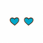 14k yellow gold turquoise hear - Kelly Wade Jewelers