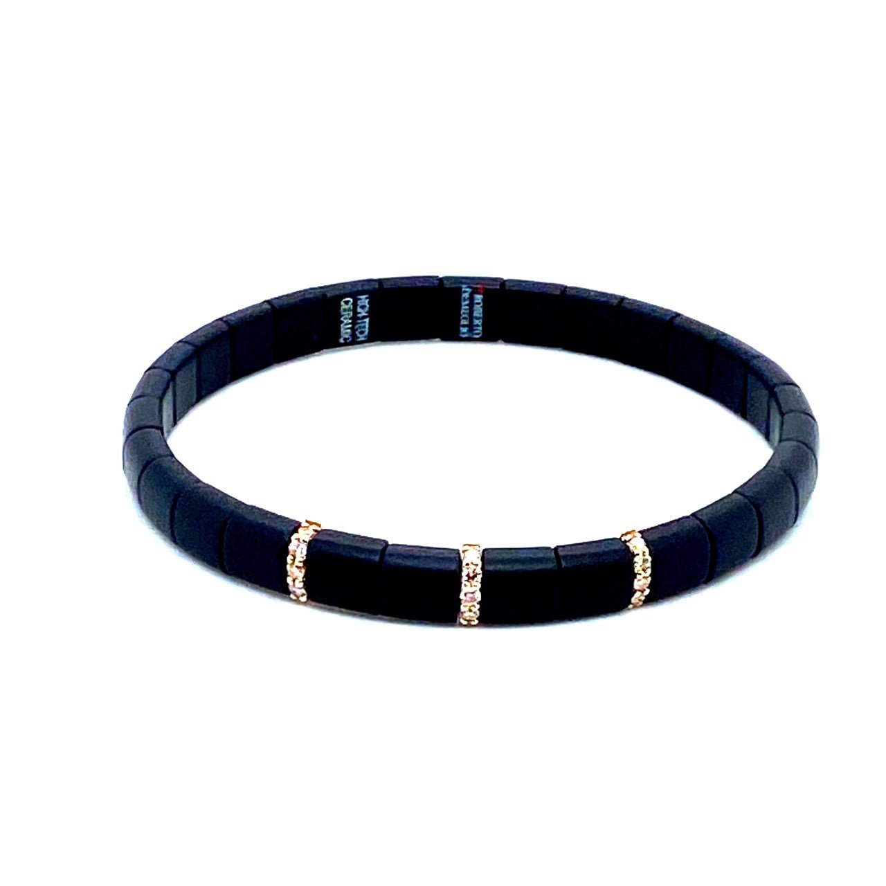 18k rose gold matte black cera - Kelly Wade Jewelers