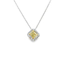 18k two tone radiant cut fancy - Kelly Wade Jewelers