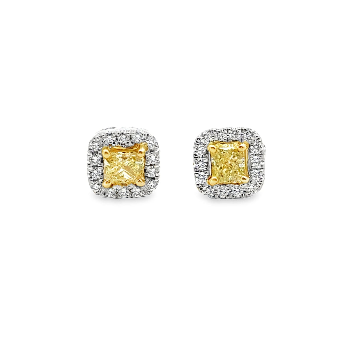 18k two tone radiant cut fancy - Kelly Wade Jewelers