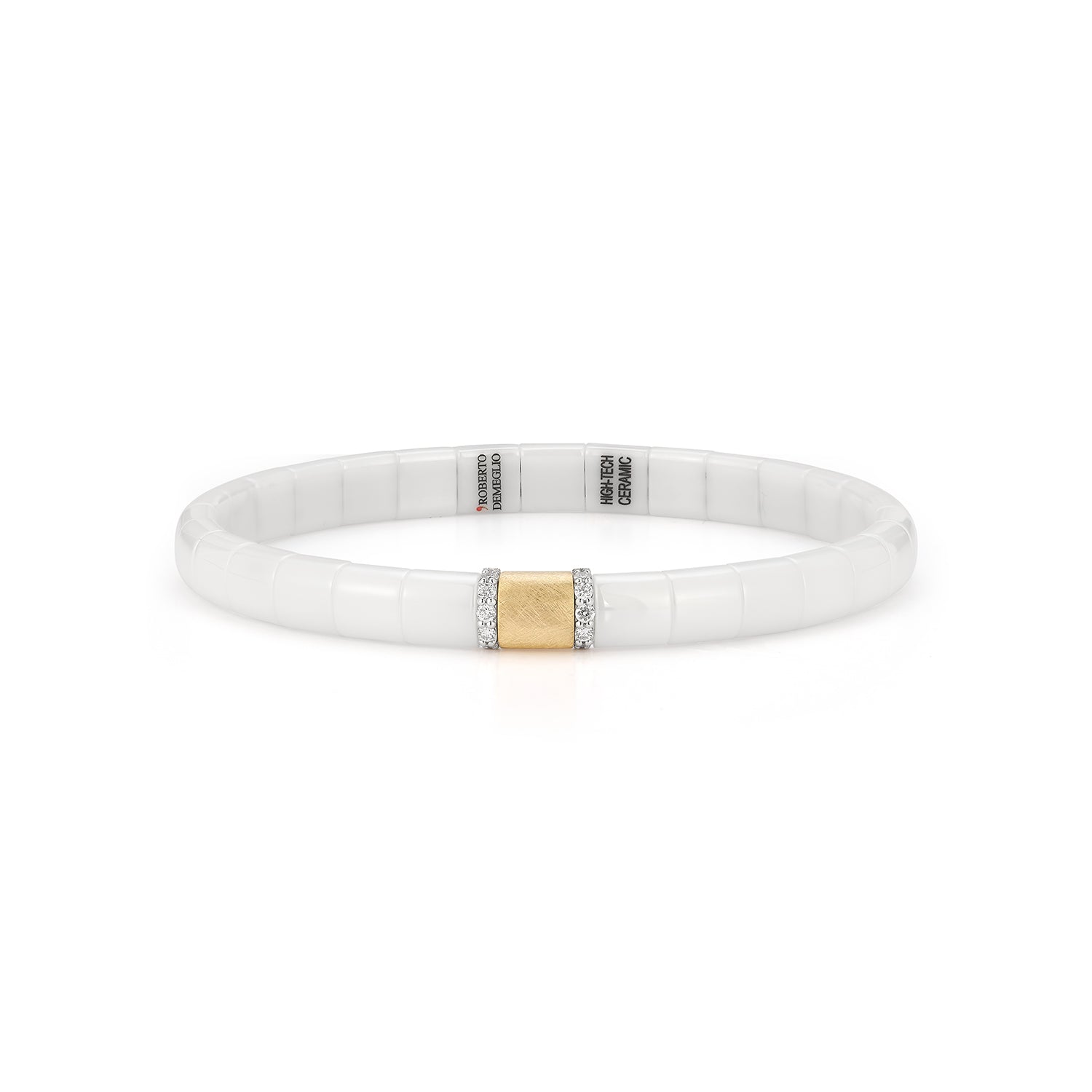 18k two tone shiny white ceram - Kelly Wade Jewelers