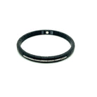 18k white 5 horizontal pave di - Kelly Wade Jewelers