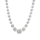 18k white gold graduated cushi - Kelly Wade Jewelers