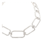 18k white gold open rectangula - Kelly Wade Jewelers