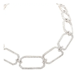 18k white gold open rectangula - Kelly Wade Jewelers