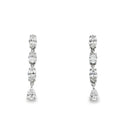 18k white gold oval and pear s - Kelly Wade Jewelers
