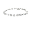 18k white gold oval east to we - Kelly Wade Jewelers