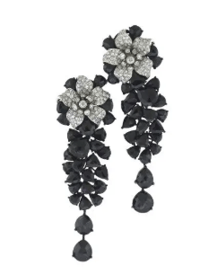 18k white gold pave diamond fl - Kelly Wade Jewelers