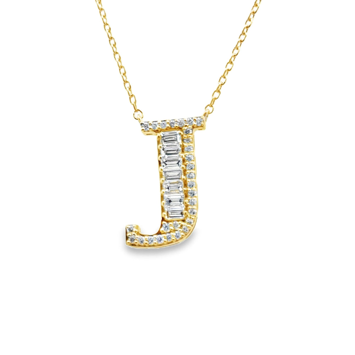 18k yellow gold baguette and r - Kelly Wade Jewelers