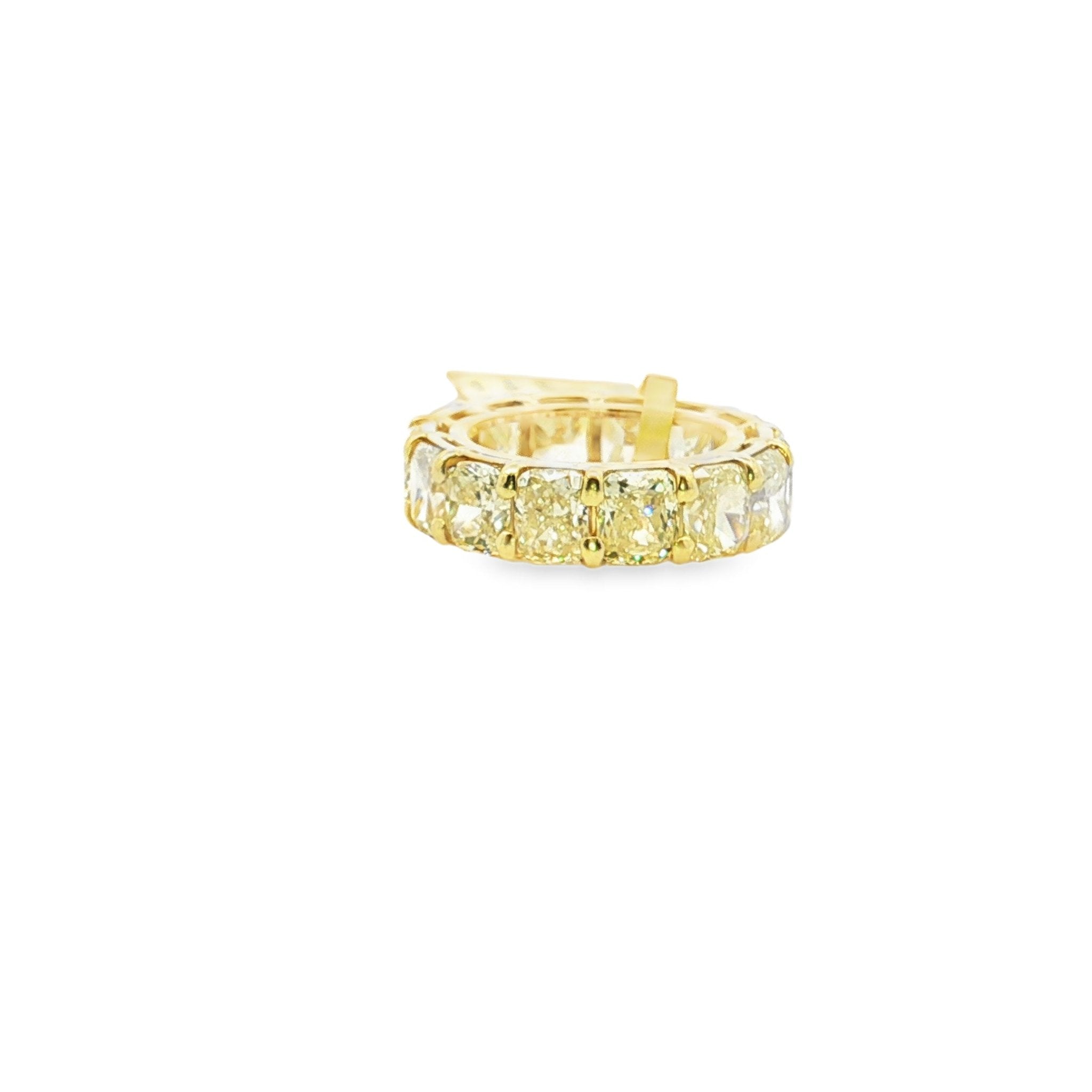 18k yellow gold cushion cut fa - Kelly Wade Jewelers