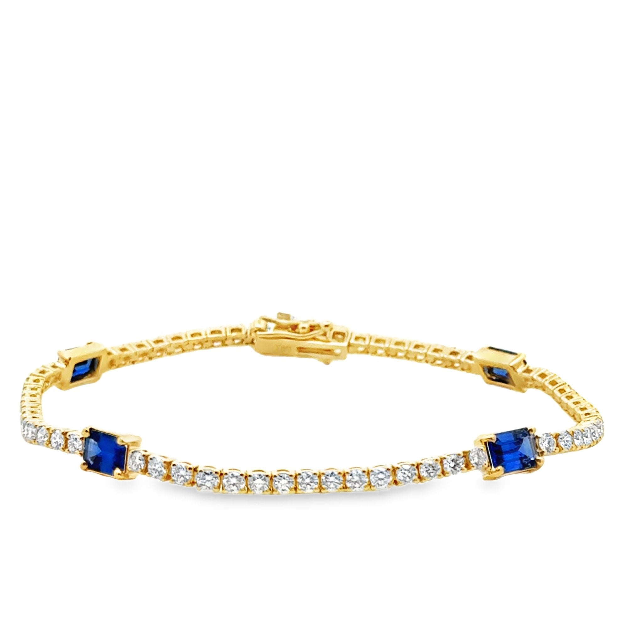 18k yellow gold diamond tennis - Kelly Wade Jewelers