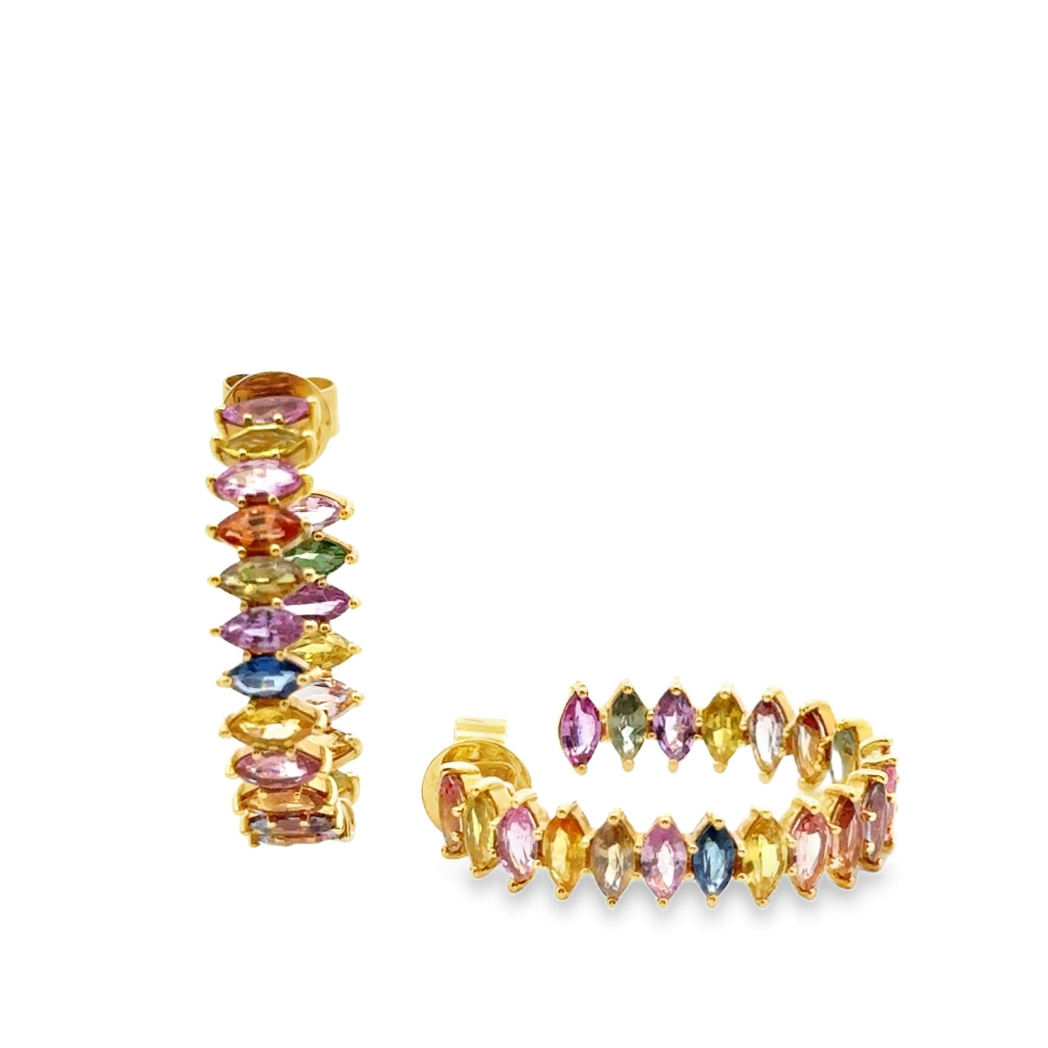 18k yellow gold east to west m - Kelly Wade Jewelers