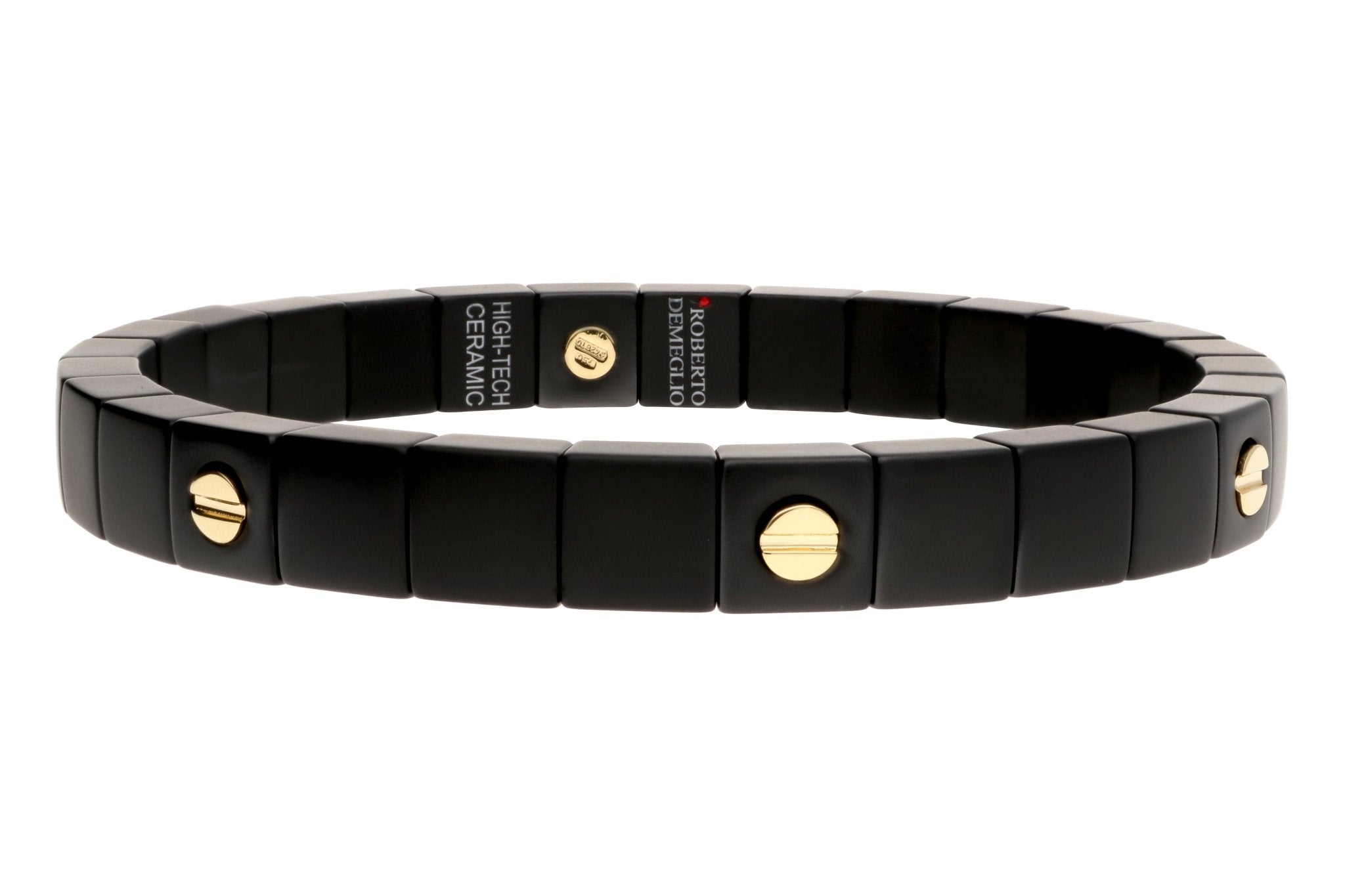 18k yellow gold matte black ce - Kelly Wade Jewelers