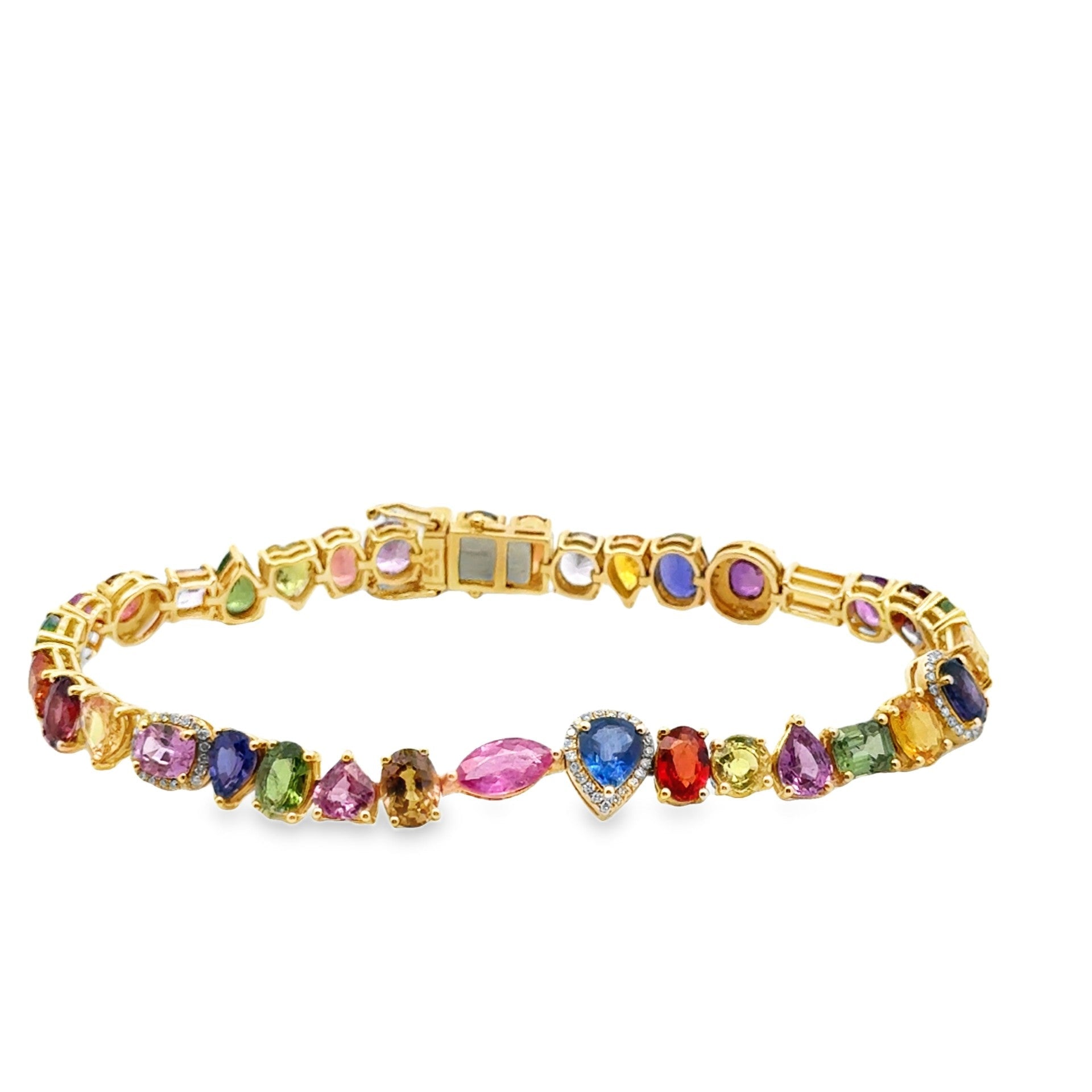 18k yellow gold multi shape ra - Kelly Wade Jewelers