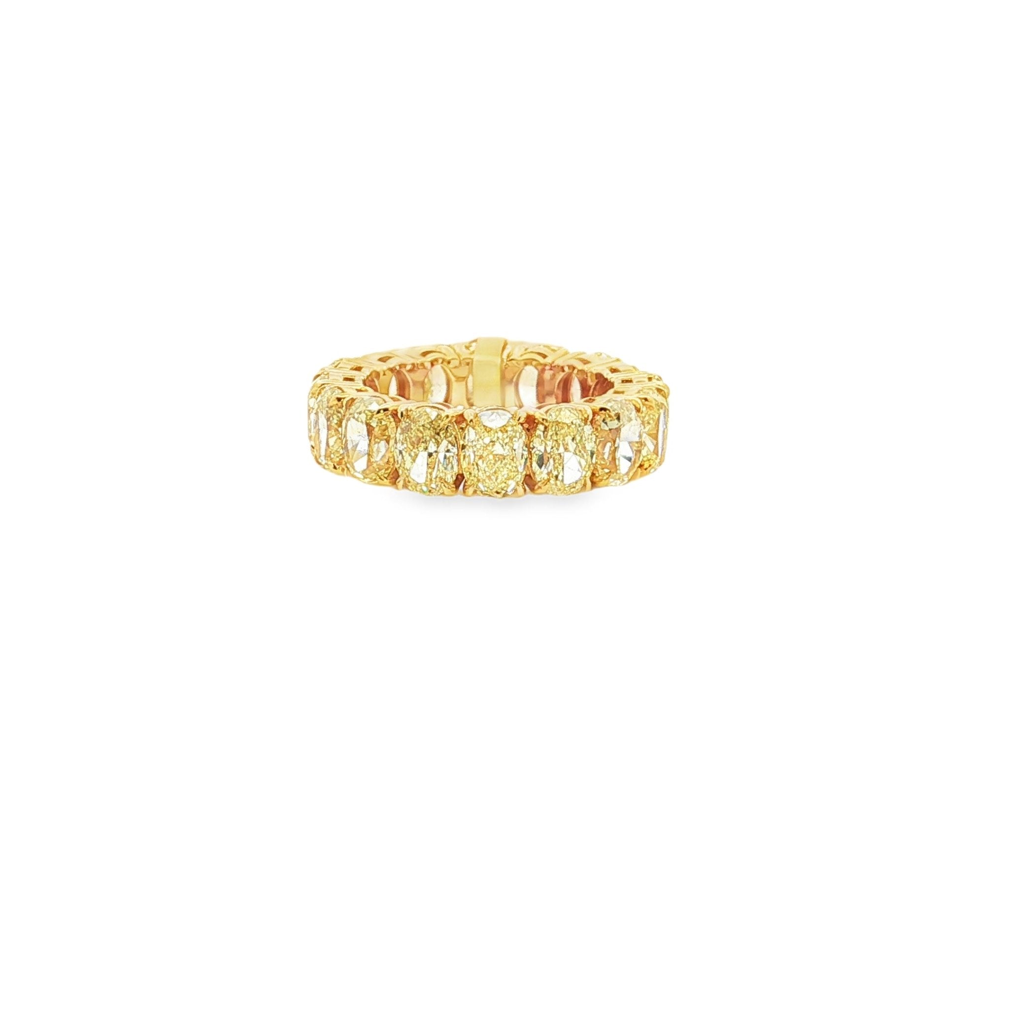 18k yellow gold oval cut fancy - Kelly Wade Jewelers