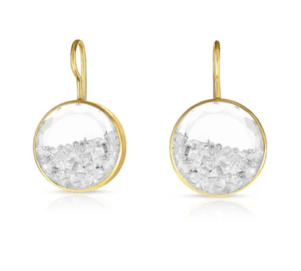 18k yellow gold white sapphire - Kelly Wade Jewelers