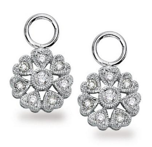 
                
                    Load image into Gallery viewer, 18k white gold diamond flower
                
            