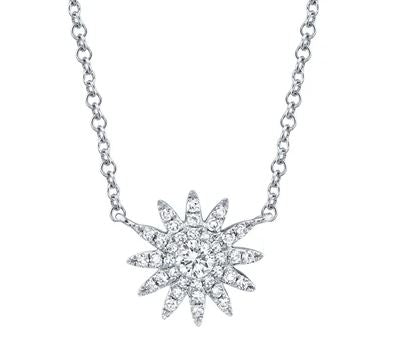 
                
                    Load image into Gallery viewer, Diamond Starburst Necklace
                
            