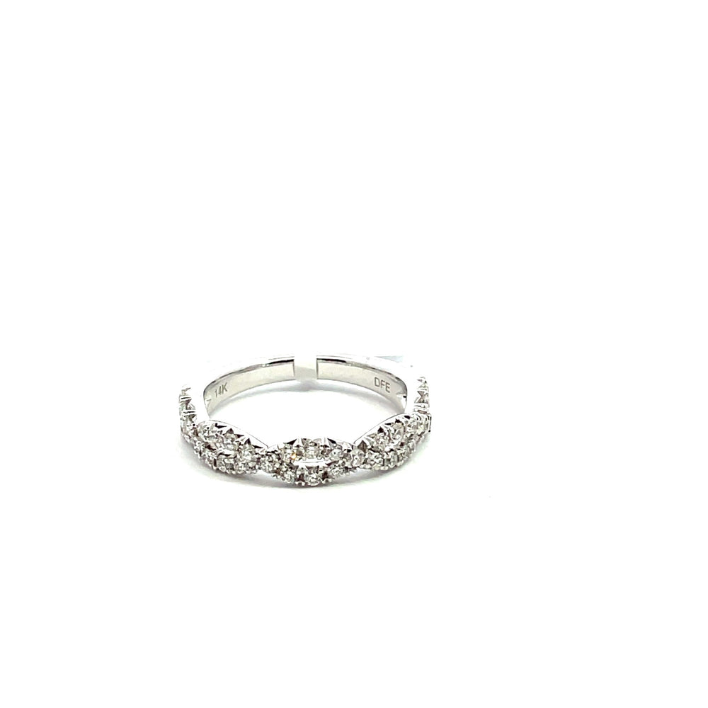 
                
                    Load image into Gallery viewer, 14KW Overlapping Diamond Ring
                
            