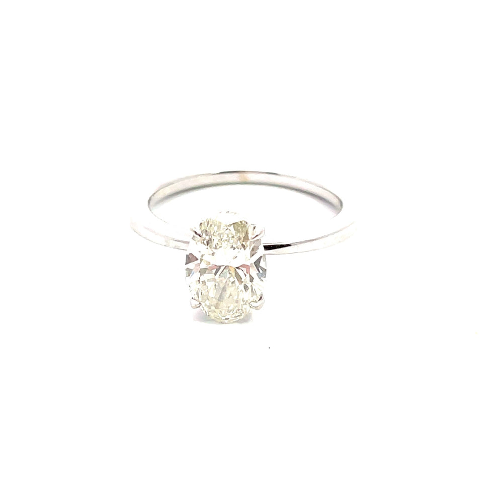 14k white gold oval diamond 1.