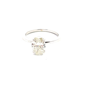 14k white gold oval diamond 1.