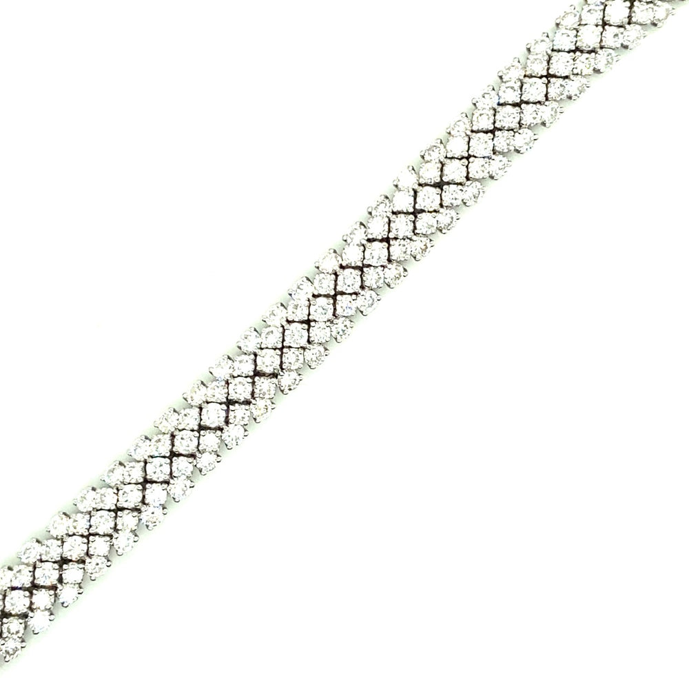 
                
                    Load image into Gallery viewer, Platinum Diamond Tennis Bracelet
                
            