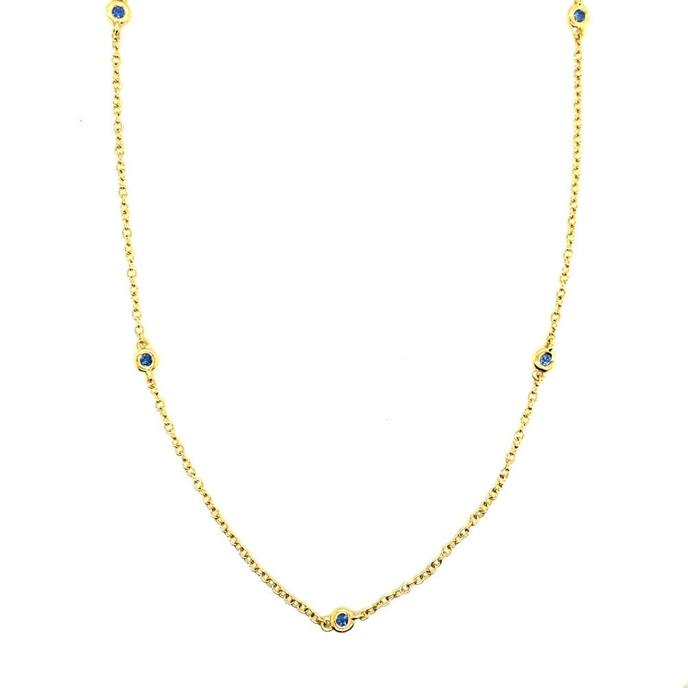 18k yellow gold sapphires by t