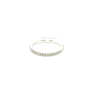 14k white gold diamond ring 0.