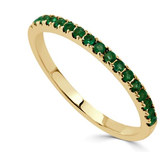 
                
                    Load image into Gallery viewer, 14k yellow gold emerald ring s
                
            