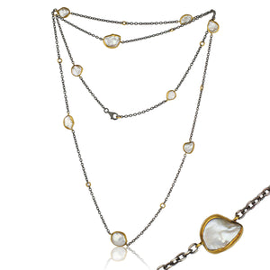 Lika Behar keshi pearl station necklace