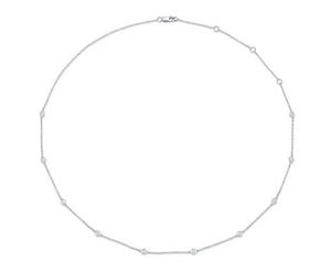 14k white gold diamonds by the