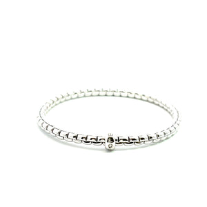 
                
                    Load image into Gallery viewer, Fope 18k white gold stretch br
                
            