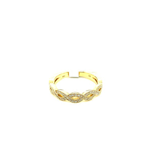 
                
                    Load image into Gallery viewer, 14KY Open Figure Eight Diamond Ring
                
            