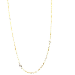 
                
                    Load image into Gallery viewer, 14KW Diamonds By The Yard Necklace
                
            