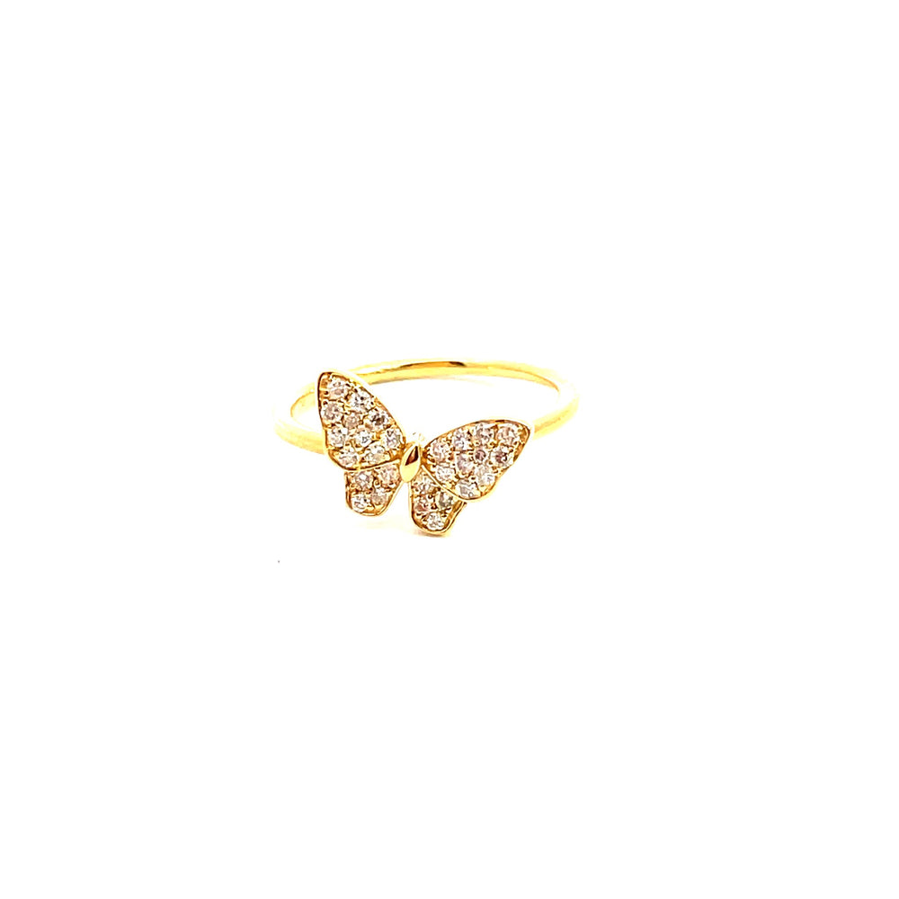
                
                    Load image into Gallery viewer, 18k yellow gold diamond butter
                
            