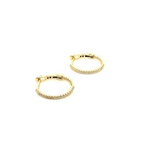 14k yellow gold inside out dia