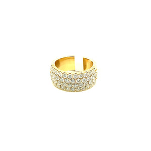 
                
                    Load image into Gallery viewer, 14k yellow gold 4 round diamon
                
            