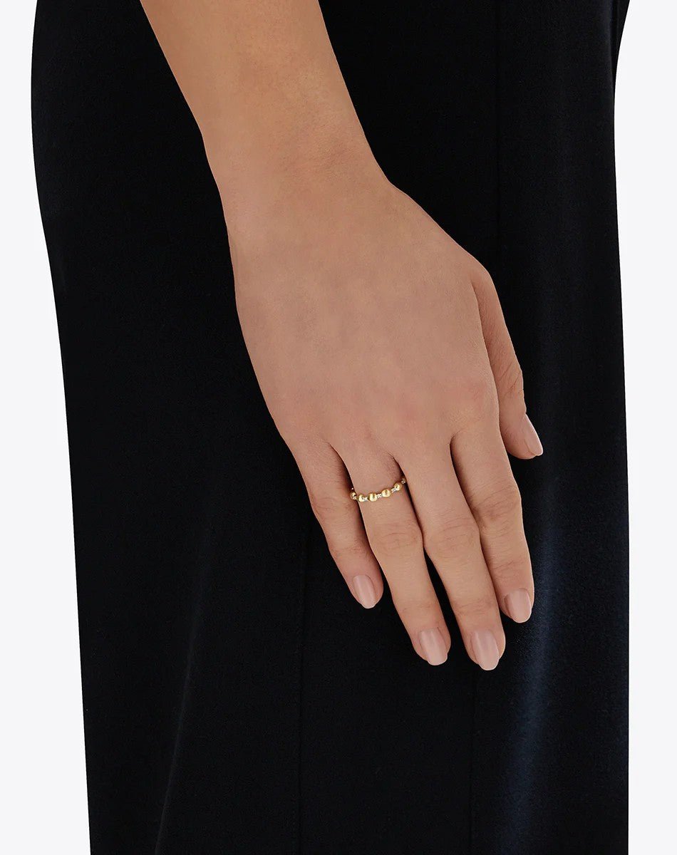 Alternating Gold Diamond Ring - Kelly Wade Jewelers