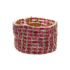 Alternating Oval Ruby & Diamond Bracelet - Kelly Wade Jewelers