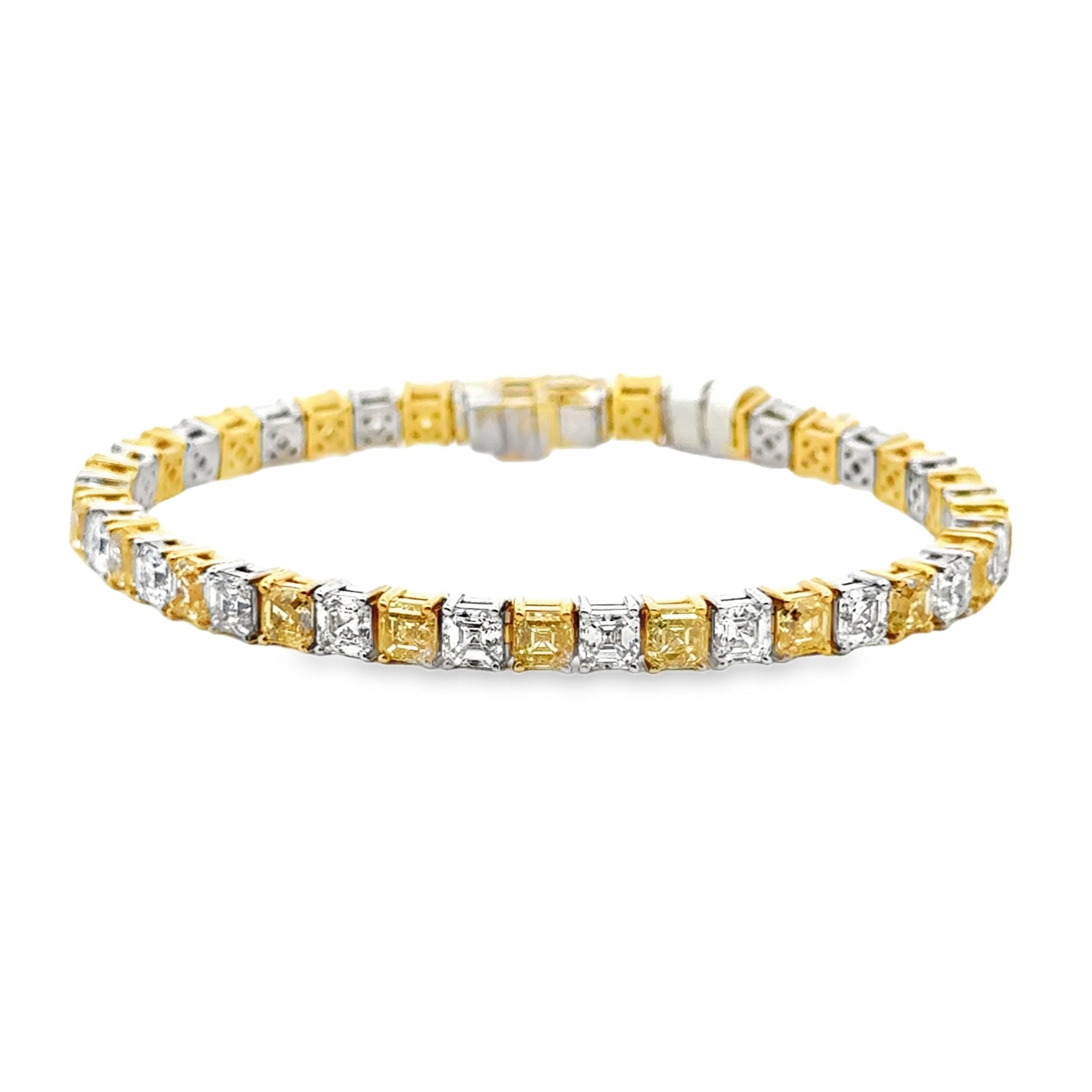 Alternating Yellow Diamond Tennis Bracelet - Kelly Wade Jewelers