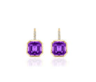 Amethyst and Diamond Earrings - Kelly Wade Jewelers