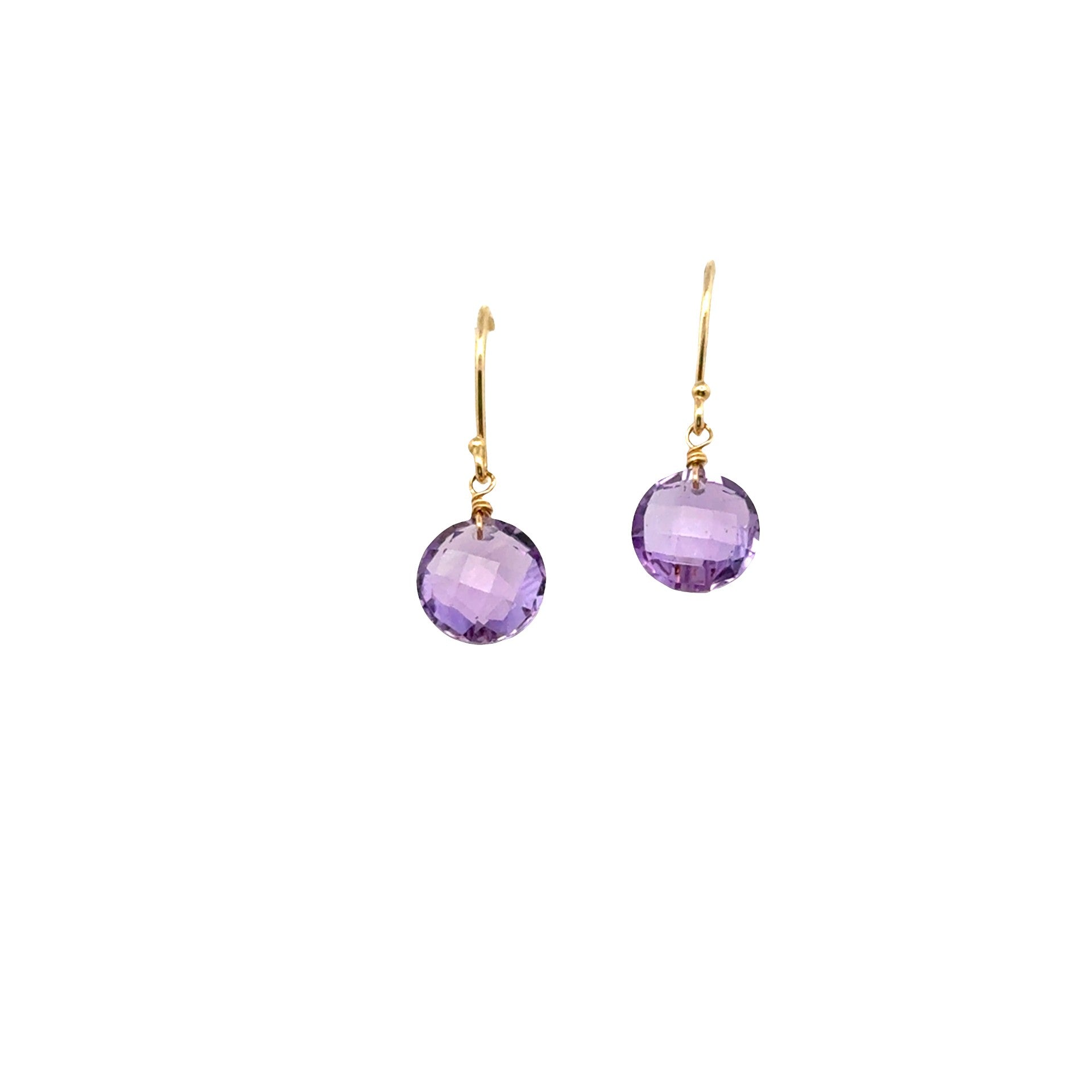 Amethyst Drop Earrings - Kelly Wade Jewelers