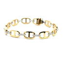 Anchor Chain Bracelet With Diamonds - Kelly Wade Jewelers