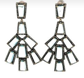 Aquamarine & Diamond Chandelier Earrings - Kelly Wade Jewelers