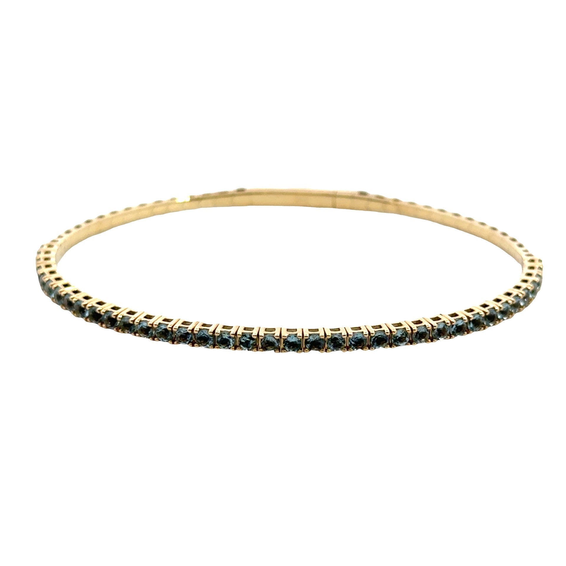 Aquamarine Flexible Bracelet - Kelly Wade Jewelers