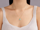 Australian Opal & Diamond Pendant Necklace - Kelly Wade Jewelers