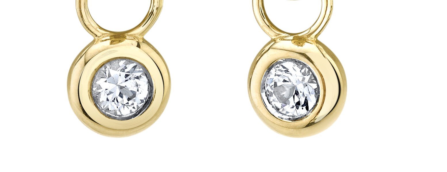 Bezel Diamond Charm - Kelly Wade Jewelers